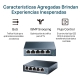 Switch para escritorio de 5 puertos Gigabit 4