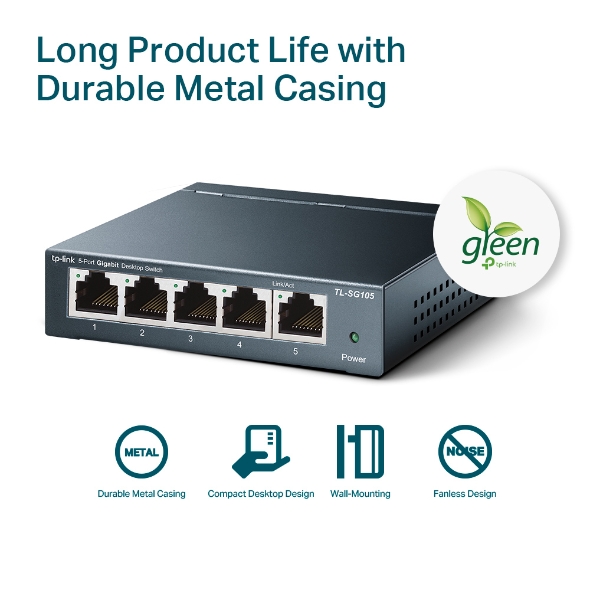 5-Port 10/100/1000Mbps Desktop Switch 7