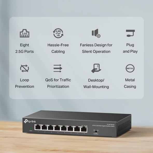 8-Port 2.5G Desktop Switch 4