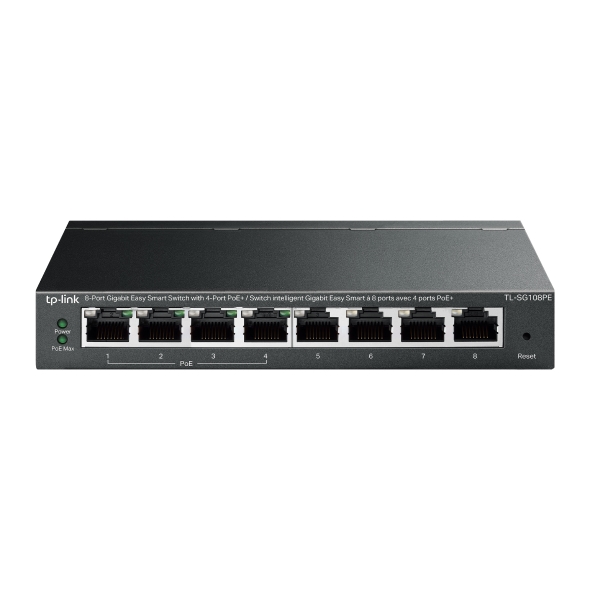 8-Port Gigabit Easy Smart Switch  with 4-Port PoE+ 1