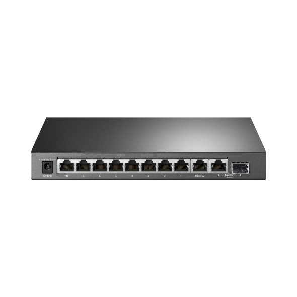 10ポート ギガビットデスクトップスイッチ(PoE+ポート×8搭載)