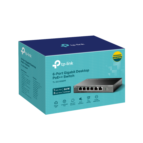 Switch Desktop 6 Porte Gigabit di cui 3 PoE+ e 1 PoE++ 4