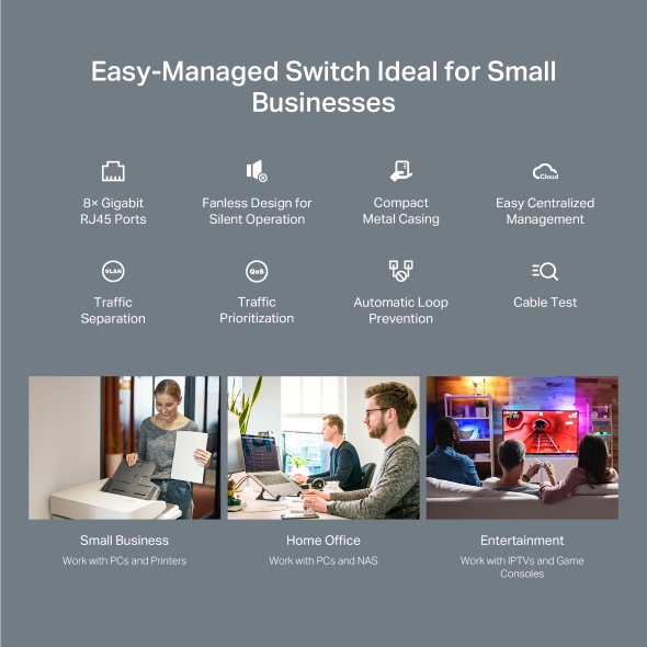 8-Port Gigabit Easy Managed Switch 8