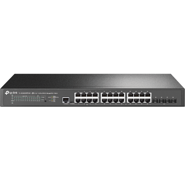 Řízený switch JetStream s L2+ a 24 porty 2.5GBASE-T, 4 porty 10GE SFP+, 16 porty PoE+ a 8 porty PoE++ 1