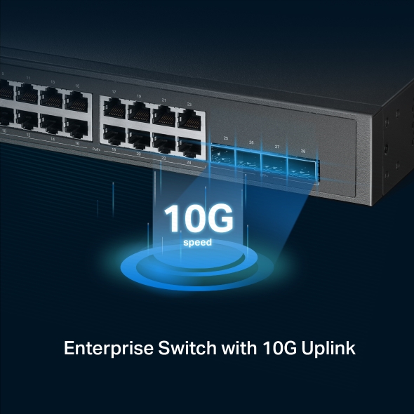 TL-SG3428XPP-M2 | JetStream 24-Port 2.5GBASE-T and 4-Port 10GE