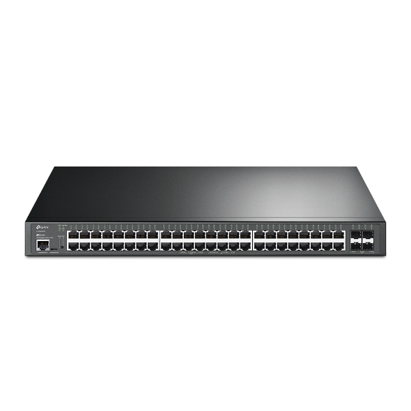 Conmutador administrado JetStream de 48 puertos Gigabit y 4 puertos 10GE SFP+ L2+ con 48 puertos PoE+ 1