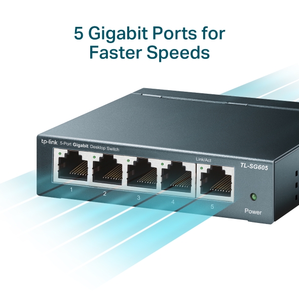 5-Port 10/100/1000Mbps Desktop Switch 5