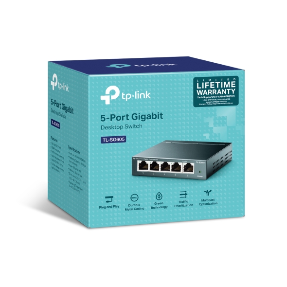 5-Port 10/100/1000Mbps Desktop Switch 7
