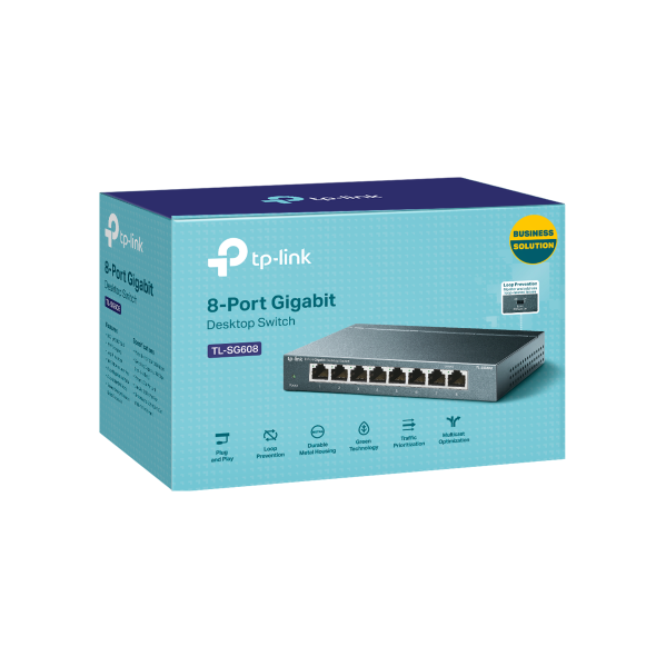 8ポート ギガビット デスクトップスイッチ 6