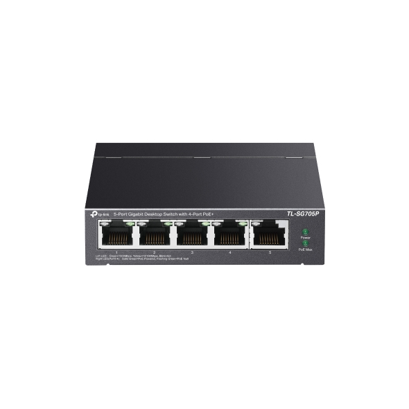 5-Port Gigabit Desktop Switch with 4-Port PoE+ 1