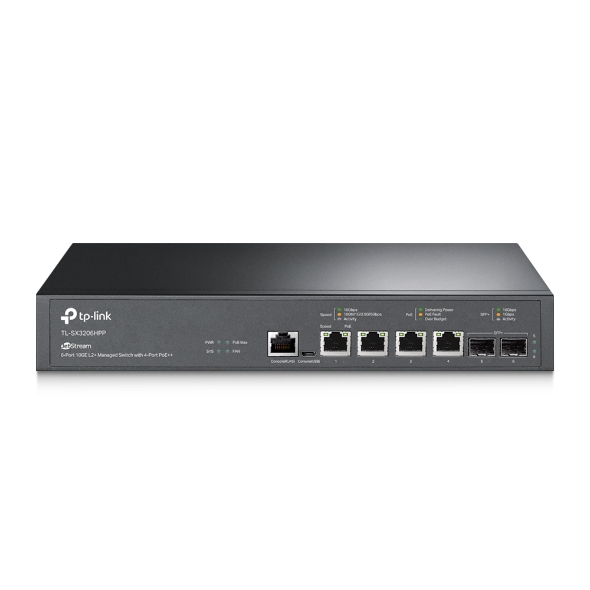 (型番変更：SX3206HPP)JetStream 6ポート 10GE L2+マネージスイッチ（4 PoE++ポート搭載） 1