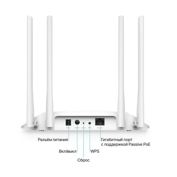 AX1800 Двухдиапазонная беспроводная точка доступа Wi-Fi 6 3