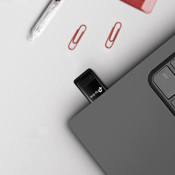 Mini Adaptador Wi-Fi 4 N300 USB para PC 5