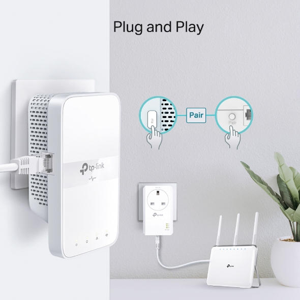 AV1000 Gigabit Passthrough Powerline AC Wi-Fi Extender 5