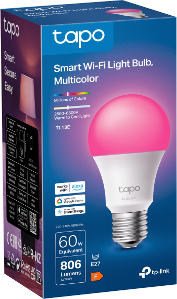 Smart Wi-Fi Light Bulb, Multicolor 8