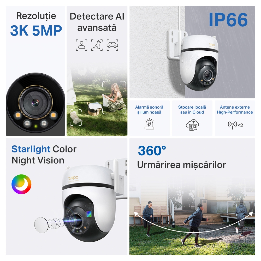 Outdoor Pan/Tilt Security Wi-Fi Camera 5