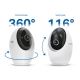 Wifi-bewakingscamera met AI en draai- en kantelfunctie 6