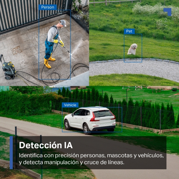 Cámara de seguridad exterior con movimiento horizontal y vertical 8