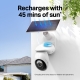 Kit de cámara de seguridad Pan/Tilt alimentado por energía solar 4