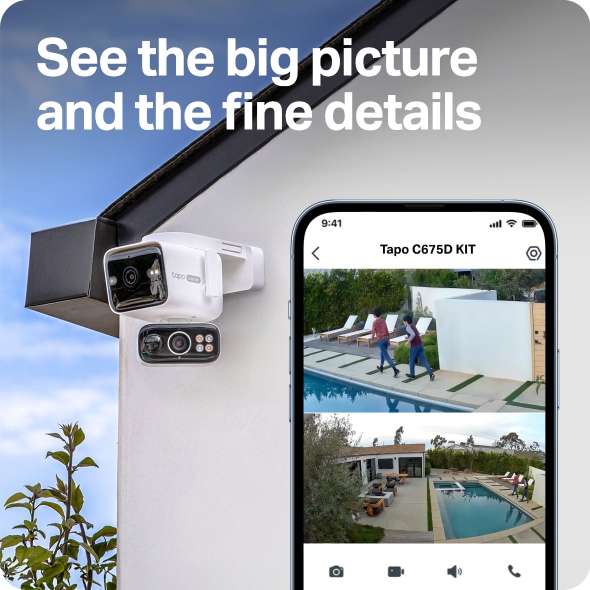 Solar-Powered Dual-Lens Pan/Tilt Security Camera Kit 4