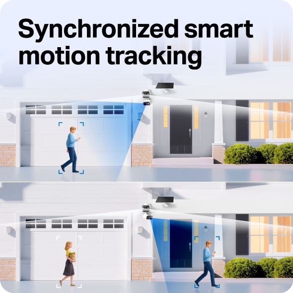 Solar-Powered Dual-Lens Pan/Tilt Security Camera Kit 7