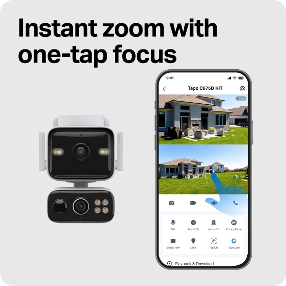 Solar-Powered Dual-Lens Pan/Tilt Security Camera Kit 10