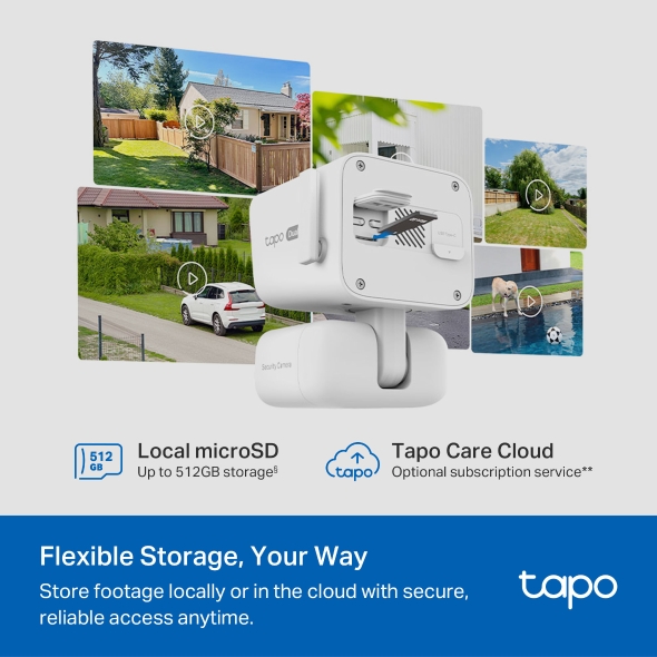 Système de surveillance extérieure : caméra double objectif 4K AOV panoramique/inclinable + panneau solaire 10