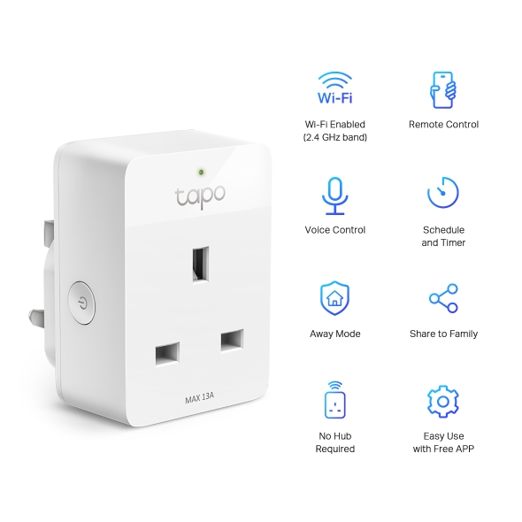 Mini Presa Smart Bipasso ITA Wi-Fi P105 Tapo TP-Link