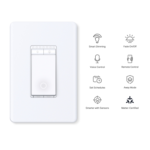 Tapo S505D | Smart Wi-Fi Dimmer Light Switch, Matter | Tapo