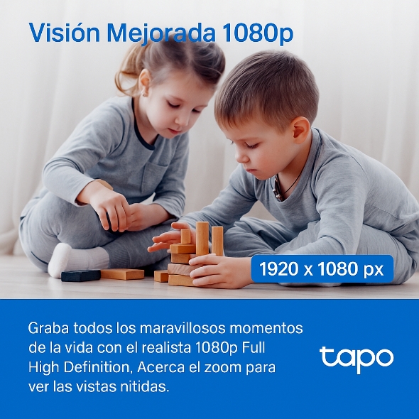 Cámara Wi-Fi de Seguridad con Giro e Inclinación