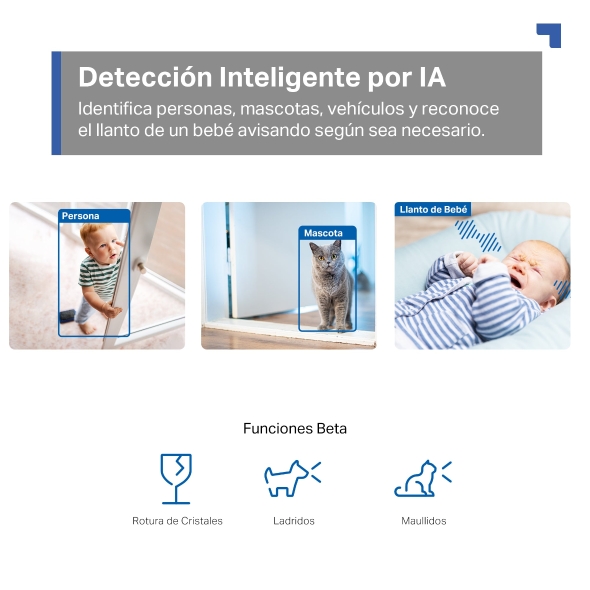 Cámara de Vigilancia Wi-Fi de 360 Grados con Vista 3K y Detección IA Avanzada 6