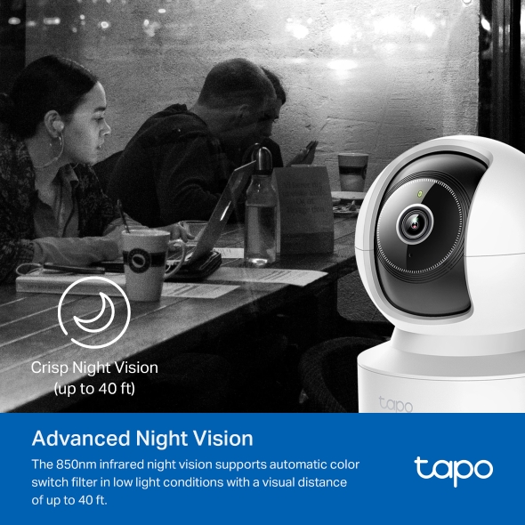 Pan/Tilt AI Home Security Wi-Fi Camera 7