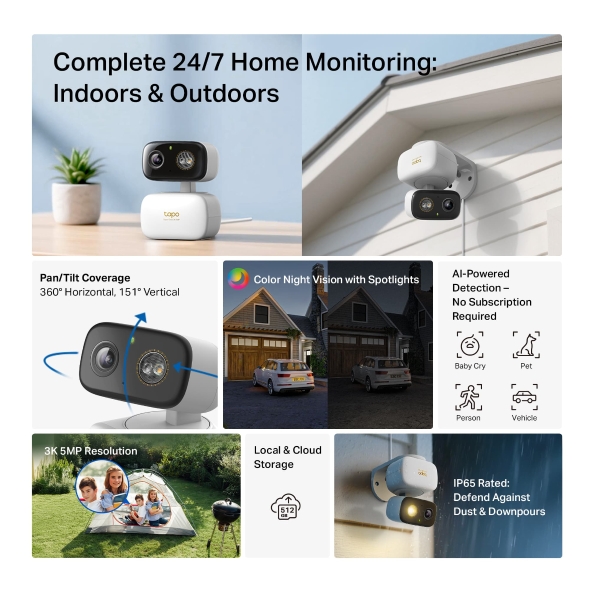 Indoor/Outdoor Home Security Wi-Fi Camera 4