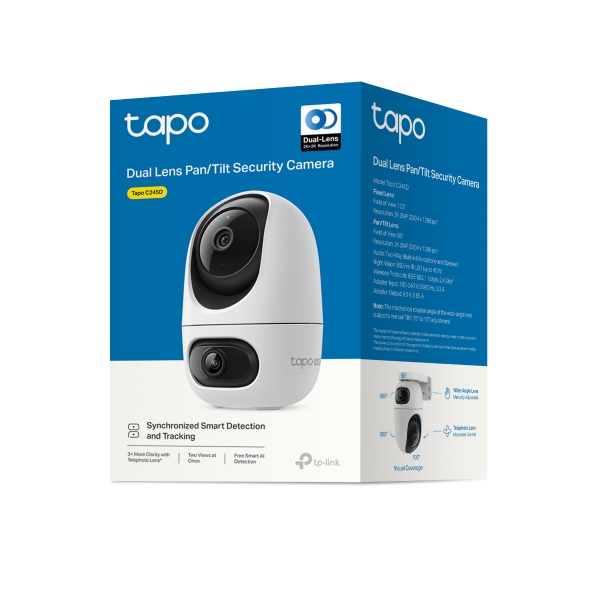 Dual Lens Pan/Tilt Security Camera 12