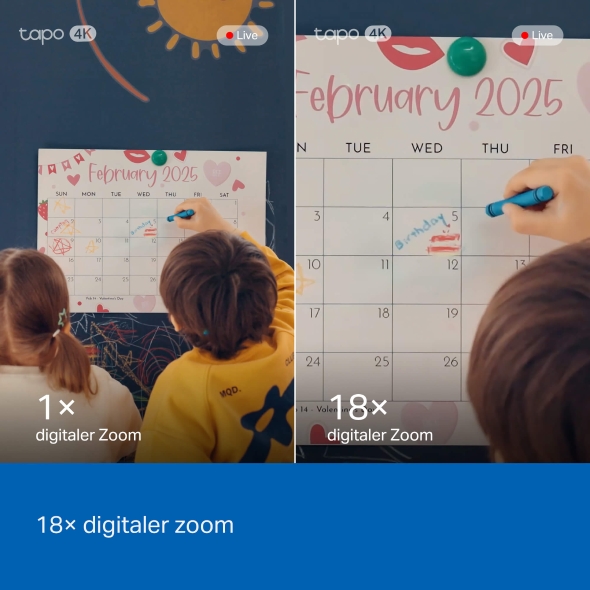 Schwenk-/Neige-KI-Sicherheitskamera für den Innenbereich 6