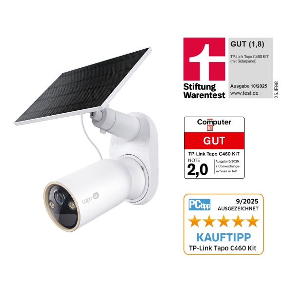 Solarbetriebener 4K-Dualband-Sicherheitskamera-Kit