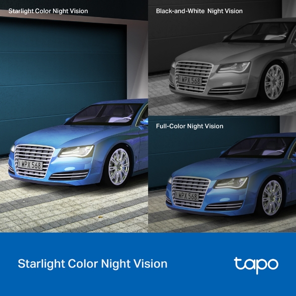 tapo C520WS - Cámara Vigilancia Wi-Fi Exterior 360°, Resolución 2K QHD,  Visión Nocturna en Color Starlight, Detección IA Múltiple, Seguimiento de  Movimiento, IP66 : : Electrónica