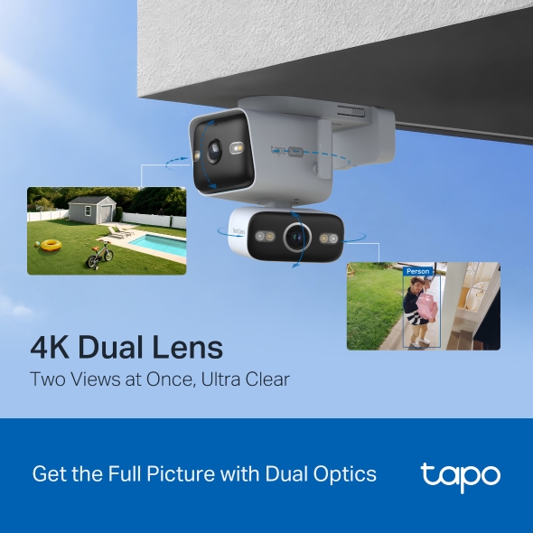 Outdoor Dual Lens Pan/Tilt Security Camera 4