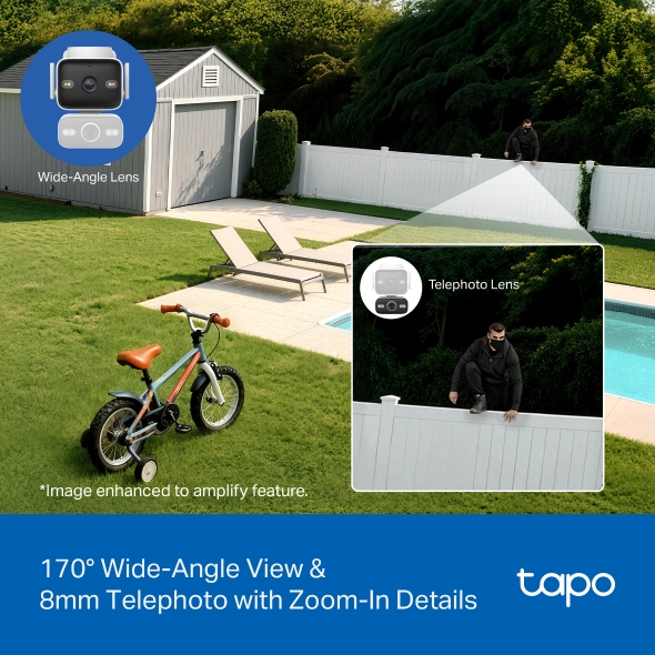 Outdoor Dual Lens Pan/Tilt Security Camera 5