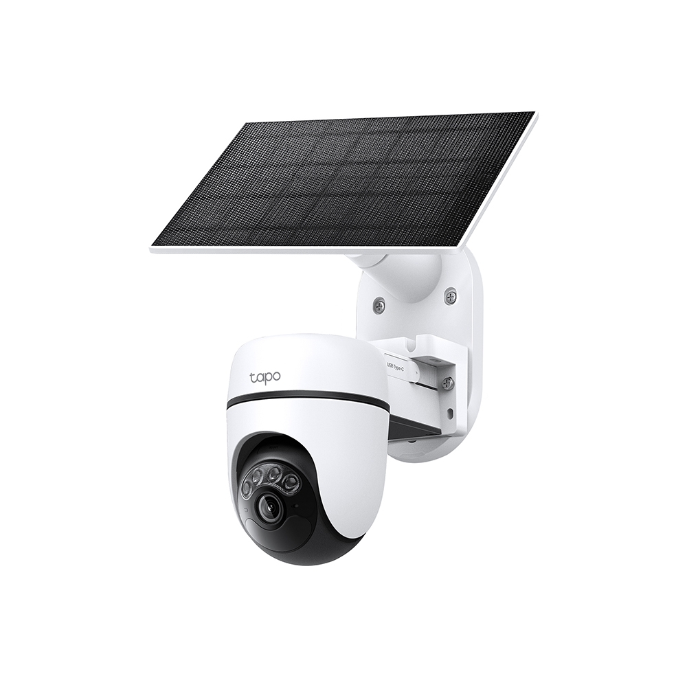 Kit de caméra de surveillance panoramique/inclinable à énergie solaire 1