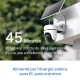 Kit de caméra de surveillance panoramique/inclinable à énergie solaire 6