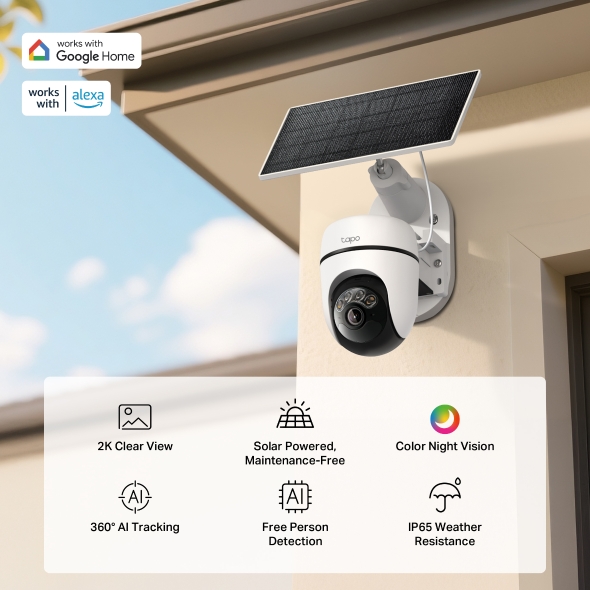 Solar-Powered Pan/Tilt Security Camera Kit 4