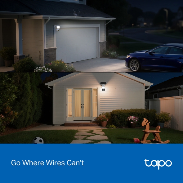 Solar-Powered Floodlight Pan/Tilt Security Camera Kit 8