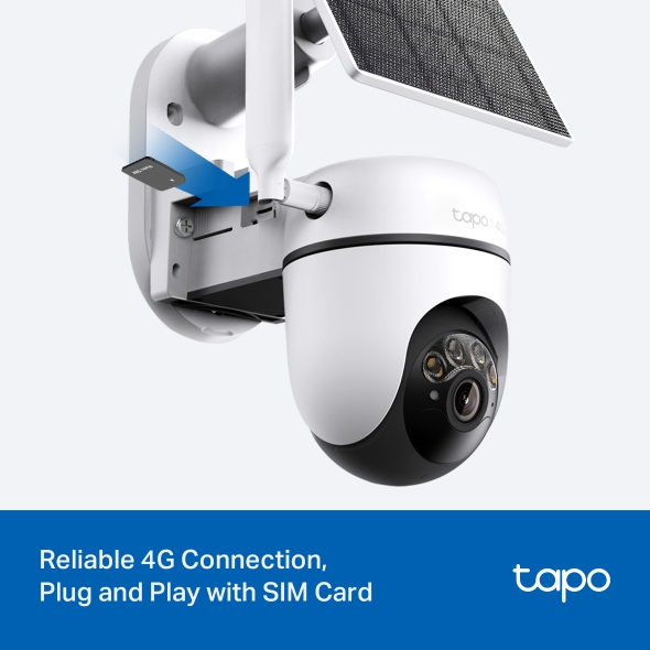 Tapo C615G KIT Solar Powered Pan Tilt 4G LTE Security Camera Kit TP Tapo C615G KIT Solar Powered Pan Tilt 4G LTE Security Camera Kit TP