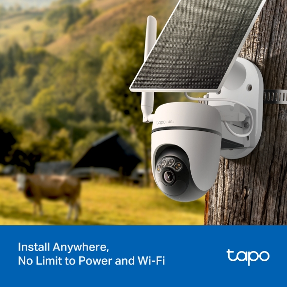 Solar-Powered Pan/Tilt 4G LTE Security Camera Kit 4