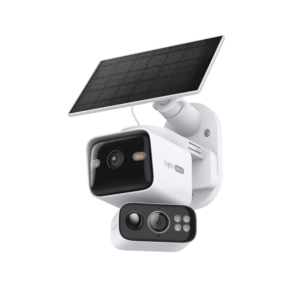 Solar-Powered Dual-Lens Pan/Tilt Security Camera Kit 1