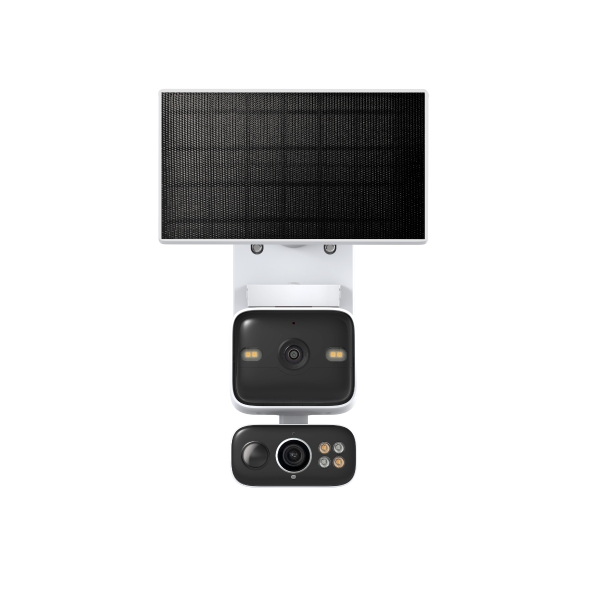 Solar-Powered Dual-Lens Pan/Tilt Security Camera Kit 3