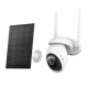 Kit de surveillance caméra 4G WiFi 4K panoramique/inclinable + panneau solaire 2