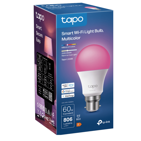 Smart Wi-Fi Light Bulb, Multicolor 8