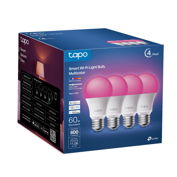 Smart Wi-Fi Light Bulb, Multicolor 8